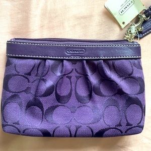 Coach, purple, mini handbag